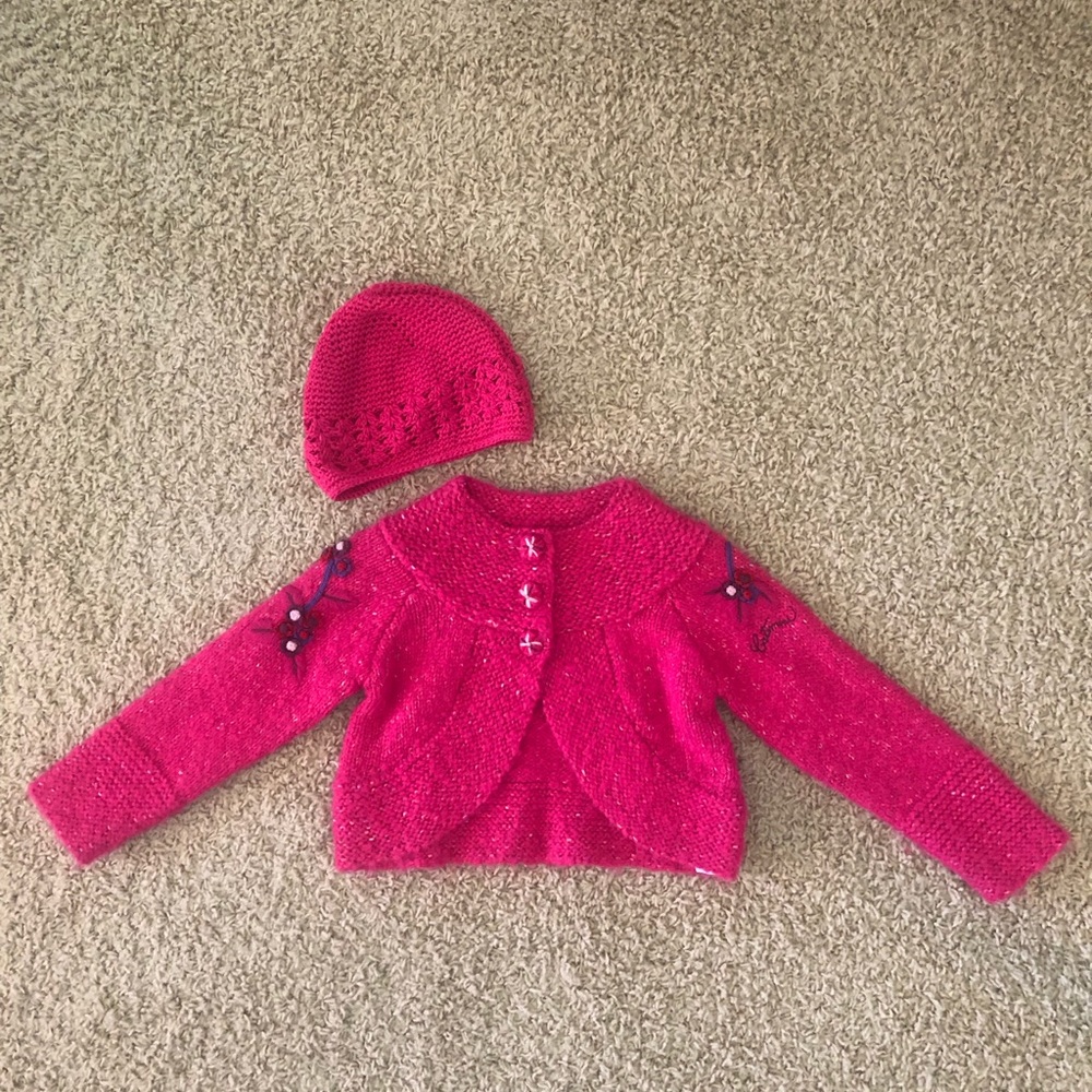 Embroidered Sweater and Hat